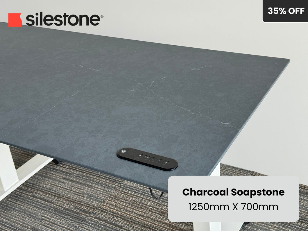 Charcoal Soapstone Silestone Standing Desk