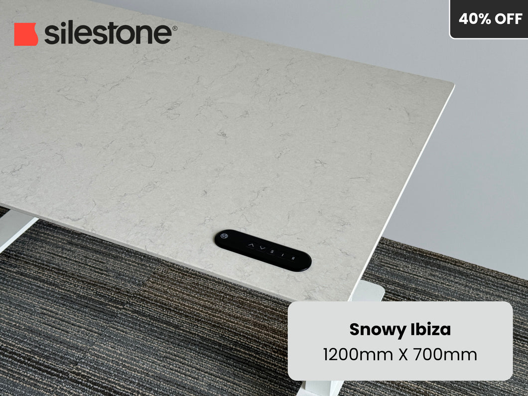 Snowy Ibiza Silestone Standing Desk